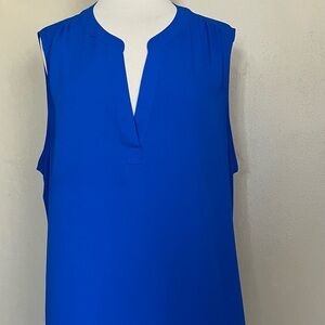 Chaus Vibrant Blue Sleeveless Top